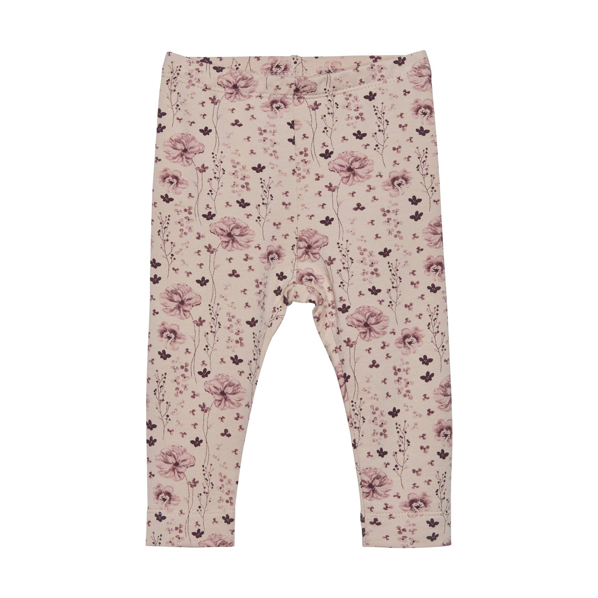 oud roze legging bloemen