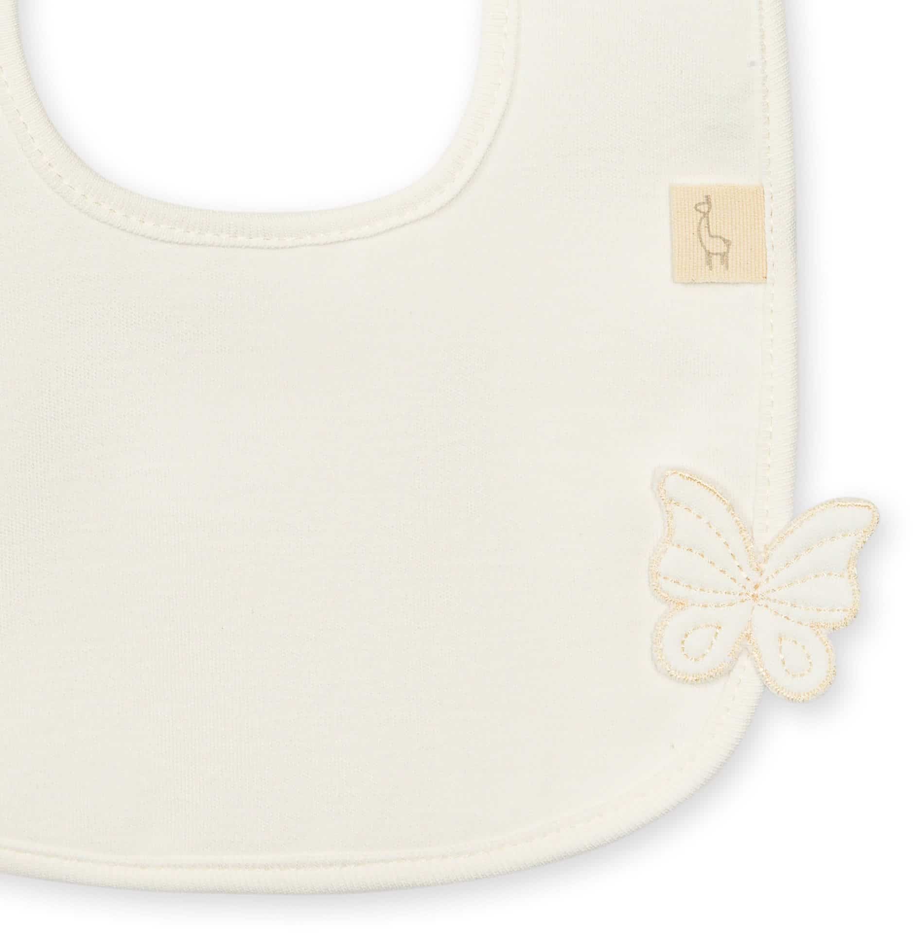 butterfly bib ivory